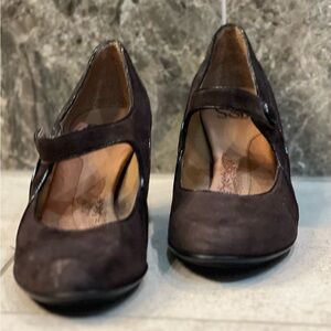 2/$30 Sofft Brown Suede MaryJane Heel…Size 8 1/2